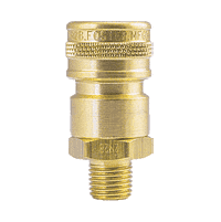 FHS4M4B-103 by ZSi-Foster | Quick Disconnect | FH Series | Two Way Valved Socket | EPDM Seal | 1/2" MPT | Brass