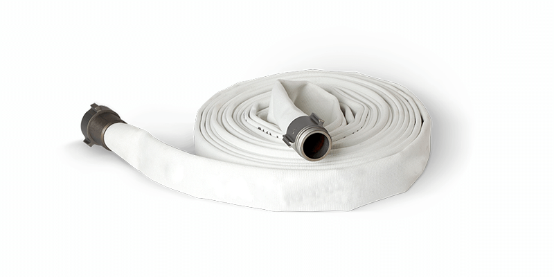 ISJ15X100W15N by Snap-Tite | ISJ Series | Single Jacket Hose Assembly | 1-1/2" Hose I.D. | 1-1/2" Male NH x 1-1/2" Female NH Couplings | 250 PSI | White | 100ft Length