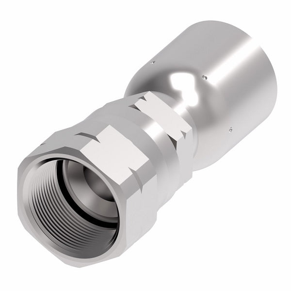 FJ3094-1010S Aeroquip by Danfoss | Female SAE 45° Swivel 100R5 Crimp Fitting | FJ Series | -10 Female SAE 45° Swivel x -10 Hose Barb | Steel