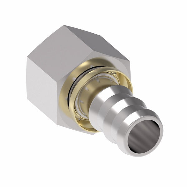 FJ7044-1212S Aeroquip by Danfoss | Female ORS Swivel Socketless Reusable Hose Fitting | FJ Series | -12 Female O-Ring Face Seal Swivel x -12 Push-On Hose Barb | Steel