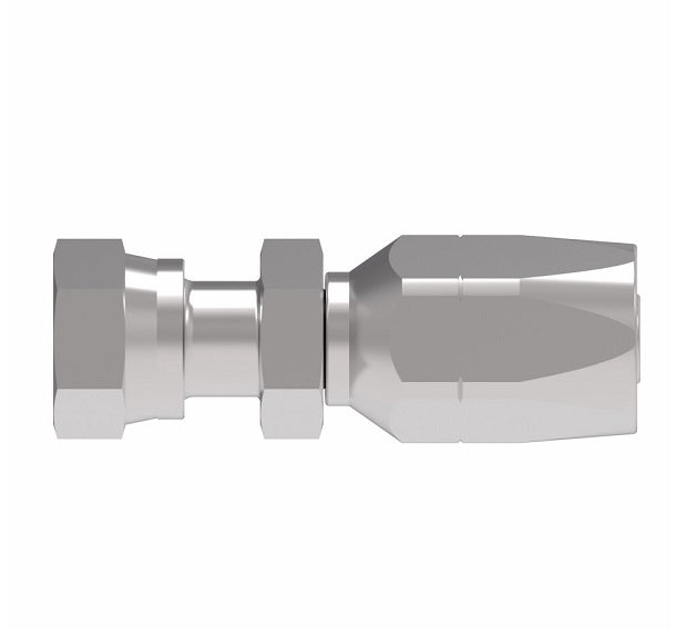 FJ9732-1010S Aeroquip by Danfoss | Female ORS Swivel 100R2 Skive Style Reusable Hose Fitting | FJ Series | -10 Female O-Ring Face Seal Swivel x -10 Reusable Hose End | Steel