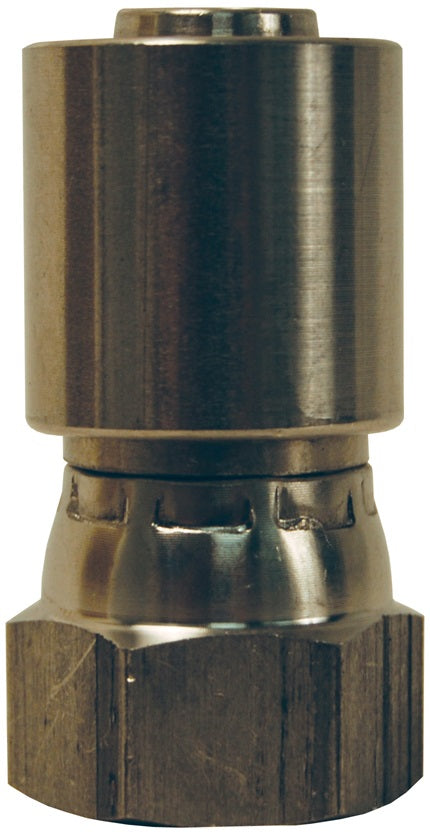 FJR-T12 by Dixon Valve | True I.D. PTFE Hose Fitting | 3/4" Female JIC Swivel | 316 Stainless Steel