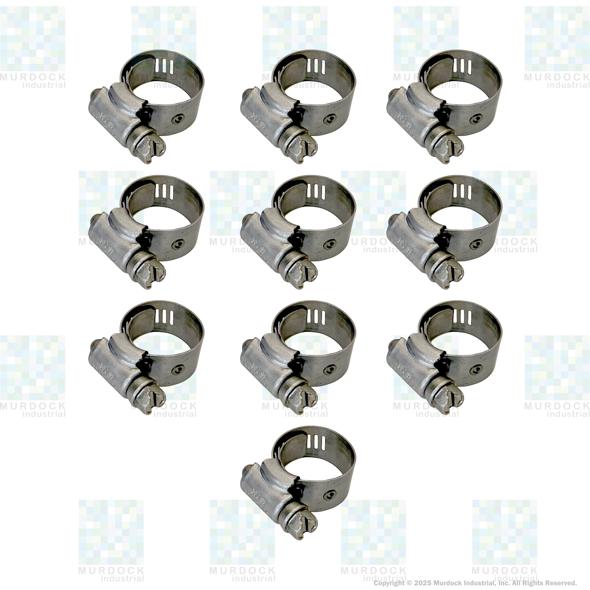 FLX2582-0008 by FlexFab | Series 2582 | Lined Worm Gear Clamps | 0.63" Min Dia | 1.00" Max Dia | 10 Per pack