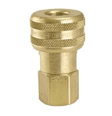 FM4004 by ZSi-Foster | Quick Disconnect | 1-Way Automatic Socket | 1/4" FPT | Brass