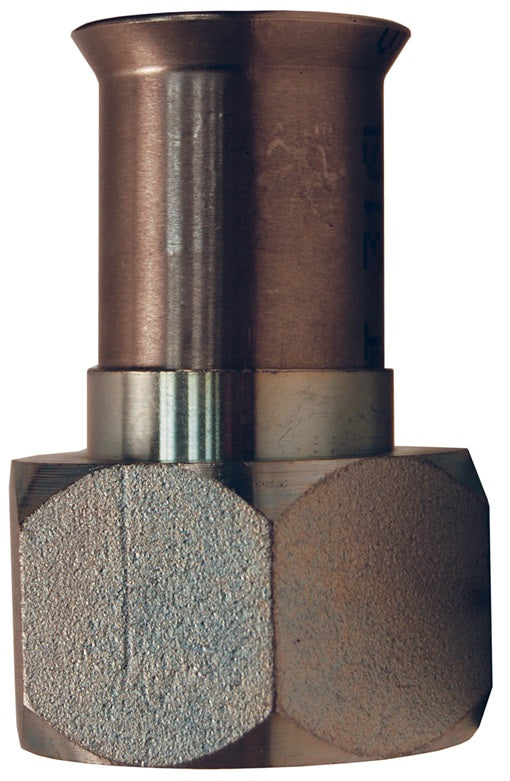 FMF375 by Dixon Valve | Weld End Metal Hose Fitting | 9/16" Female SAE 37° JIC x 3/8" Tube OD | Carbon Steel Nut & Sleeve