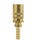 FS206 by ZSi-Foster | Quick Disconnect | FJT Series | 1/4" Series | Straight Thru Socket | 3/8" I.D Hose Stem | Straight | Brass