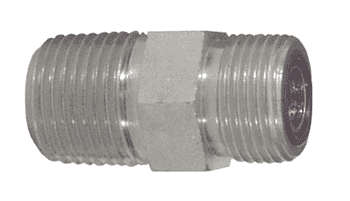 FS2404-4-4 Dixon Valve Zinc Plated Steel 9/16"-18 Male Flat Face x 1/4"-18 Male NPTF Connector
