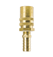 FS308 by ZSi-Foster | Quick Disconnect | FJT Series | 3/8" Straight-Thru Socket | 1/2" ID Hose Stem | Straight | Brass