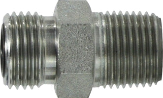 FSO240466 by Midland | Hydraulic O-Ring Face Seal | 11/16-16 Male O-Ring Face Seal x 3/8-18 Male Pipe | Adapter | Steel