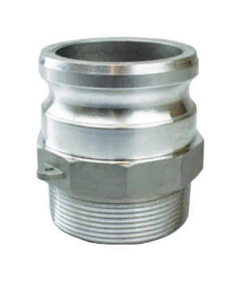 F300SS by Jason Industrial | Part F | Cam & Groove Adapter | 3" Male Adapter x 3" Male NPT | 316 Stainless Steel