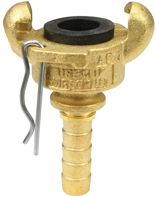 GAB6 Global Air King® by Dixon Valve | Pneumatic Fitting | 2-Lug Hose End | Chicago Style x 3/4" Hose ID | Brass