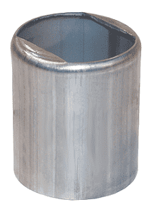 GAS3260NO Dixon Valve 2-1/2" 304 Stainless Steel Notched Ferrule for Hose OD from 3-1/64" to 3-13/64"