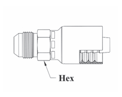 GC08-12x12 by Couplamatic | Grip Crimp Coupling | 3/4" Hose ID x 1-1/16x12 Thread Size JIC 37° Male Solid | Straight | Trivalent Zinc Plating | Pack of 10