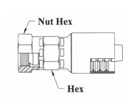 GC10-20x20 by Couplamatic | Grip Crimp Coupling | 1-1/4" Hose ID x G-1-1/4-11 Thread Size Female Swivel | 1-1/4" BSPP | Straight | Trivalent Zinc Plating
