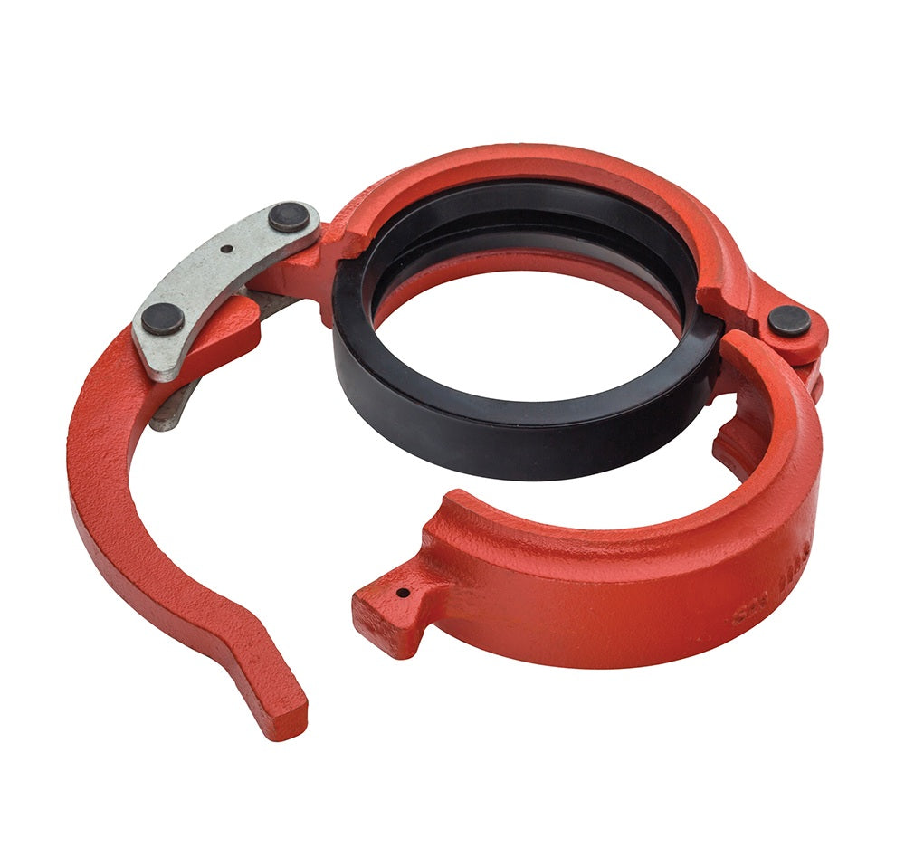 GEC-QRE400 by Kuriyama | GEC-QRE Series | Grooved Quick Release Coupling | 4" Size | EPDM Gasket | Ductile Iron