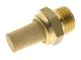 7030-M5 by AIGNEP | Mufflers and Silencers Series | M5 Male Sintered Muffler | 50 Micron | 145 psi | 14 to 176 F | Bronze