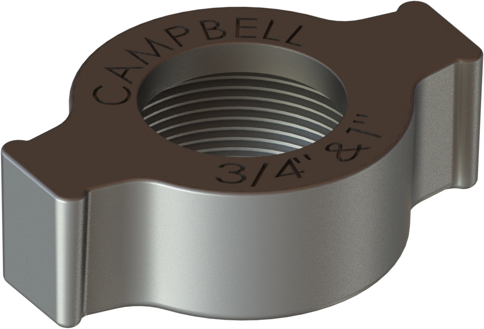 GN-12 by Campbell Fittings | Ground Joint Coupling | Wing Nut | 3" Hose Size | Ductile Iron