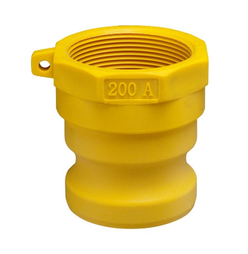 GRA200 by Kuriyama | GRA Series | Part A | Cam & Groove Adapter | 2" Adapter x 2" Female NPT | Nylon