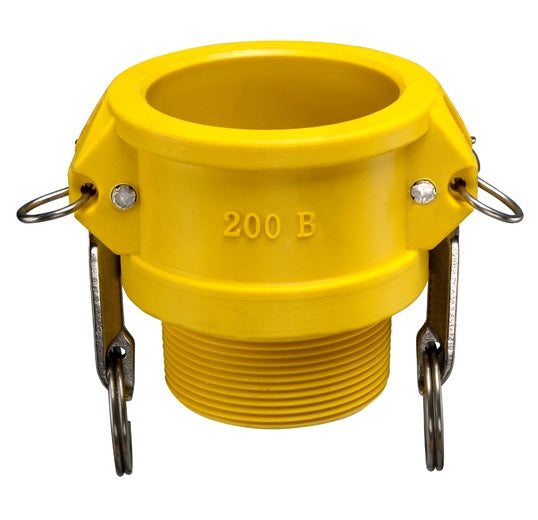GRB100 by Kuriyama | GRB Series | Part B | Cam & Groove Adapter | 1" Coupler x 1" Male NPT | Nylon