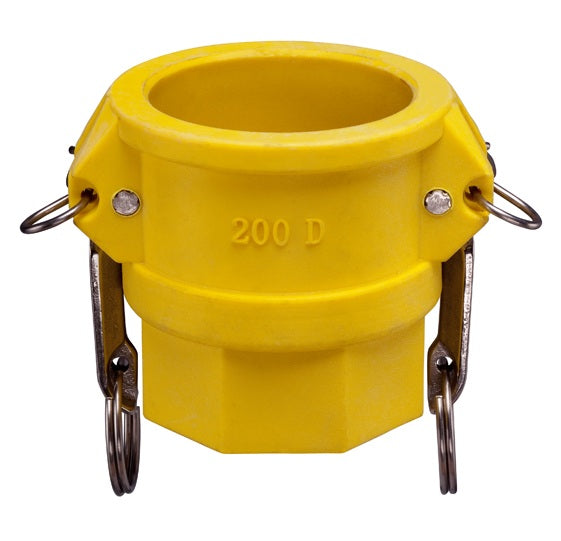 GRD100 by Kuriyama | GRD Series | Part D | Cam & Groove Adapter | 1" Coupler x 1" Female NPT | Nylon