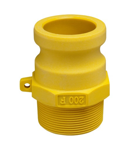 GRF100 by Kuriyama | GRF Series | Part F | Cam & Groove Adapter | 1" Adapter x 1" Male NPT | Nylon