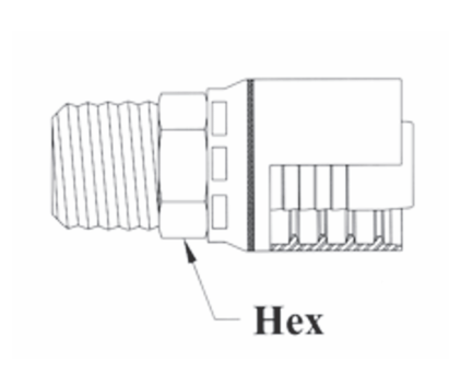 GW01-12x16 by Couplamatic | GW Series Coupling | 3/4" Hose ID x 1-11-1/2 Thread NPTF Male Solid | Straight | Trivalent Zinc Plating