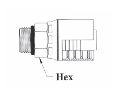 GW11-16x16 by Couplamatic | GW Series Coupling | 1" Hose ID x 1-5/16x12 Thread ORB Male Solid | Straight | Trivalent Zinc Plating