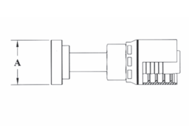 GW60-16x20 by Couplamatic | GW Series Coupling | 1" Hose ID x 1-1/4" Split Flange Size | Code 62 | Straight | Trivalent Zinc Plating