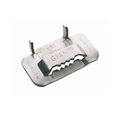 G44299 by Band-It | Giant Buckle Ear-Lokt Style | 1-1/4" Width | 201 Stainless Steel | 25/Box