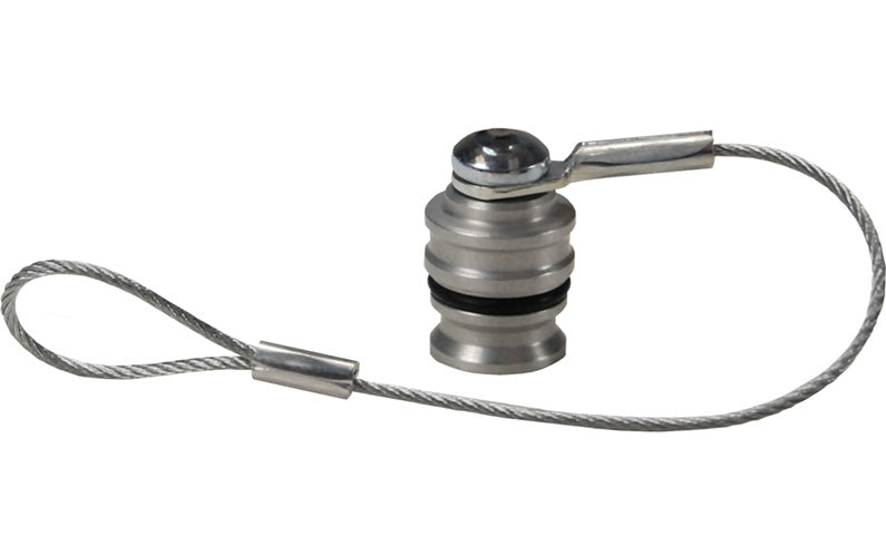 4HDP-A by Dixon Valve | Hydraulic Quick Disconnect Coupling | H-Series | ISO-B Interchange Coupler Rigid Dust Plug | Fits 1/2" Body Size | Aluminum with Steel Cable