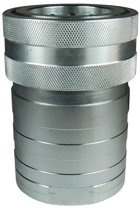 12HF12 by Dixon Valve | Hydraulic Quick Disconnect Coupling | H-Series | 1-1/2" Female NPTF x 1-1/2" ISO-B High Volume Interchange | Socket | Nitrile Seal | Steel