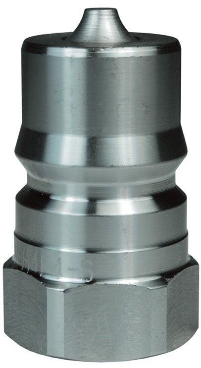 D-H4F4-SV-8 by Dixon Valve | Hydraulic Quick Disconnect Coupling | H-Series | 1/2" Female NPTF x 1/2" ISO-B Fry Oil | Plug | Steel