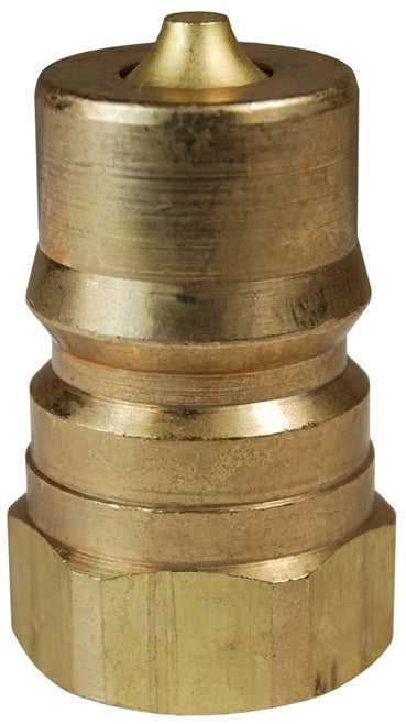 H4F4-B by Dixon Valve | Hydraulic Quick Disconnect Coupling | H-Series | 1/2" Female NPTF x 1/2" ISO-B Interchange | Plug | Brass