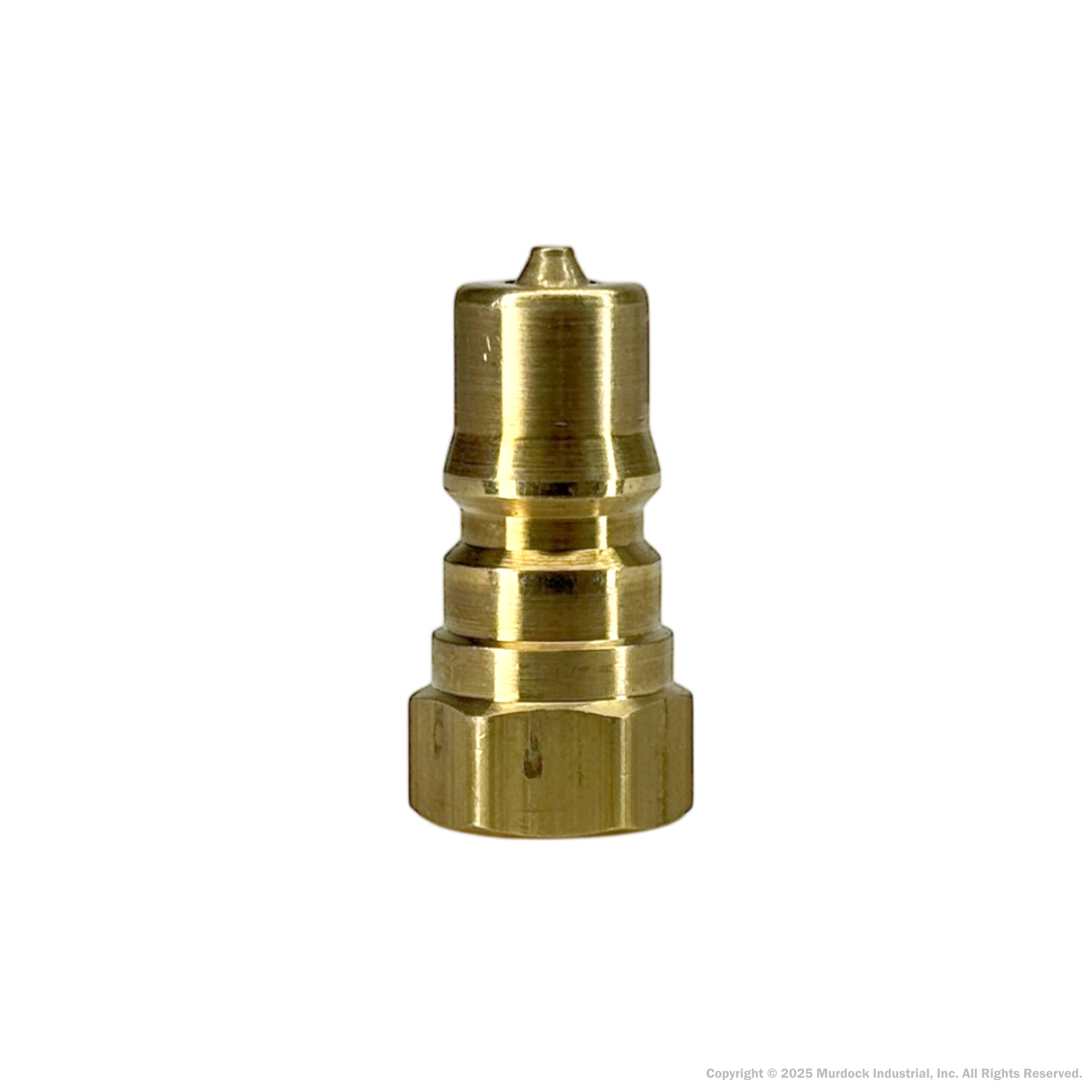 H1F1-B by Dixon Valve | Hydraulic Quick Disconnect Coupling | H-Series | 1/8" Female NPTF x 1/8" ISO-B Interchange | Plug | Brass