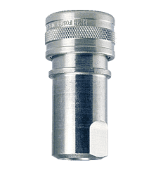 H1S/S-104 by ZSi-Foster | Quick Disconnect | FHK Series | 1/8" Two Way Shut Off | 1/8" Socket | w/ Silicone Seal | 303 Stainless Steel