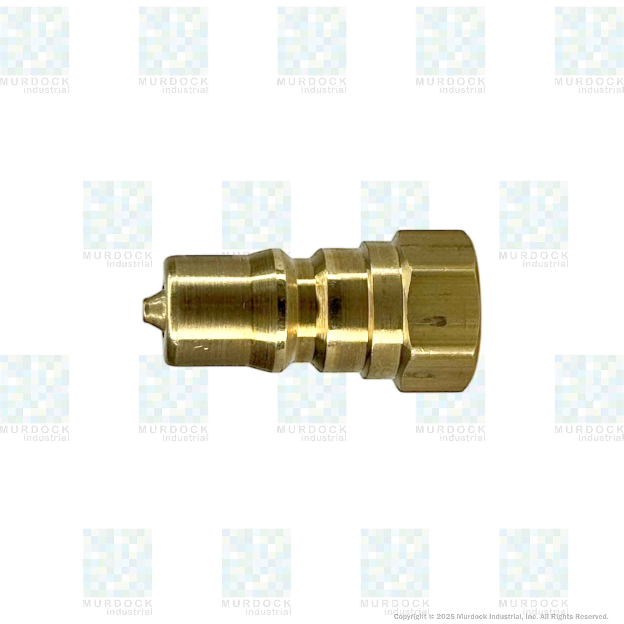 H2F2-B by Dixon Valve | Hydraulic Quick Disconnect Coupling | H-Series | 1/4" Female NPTF x 1/4" ISO-B Interchange | Plug | Brass