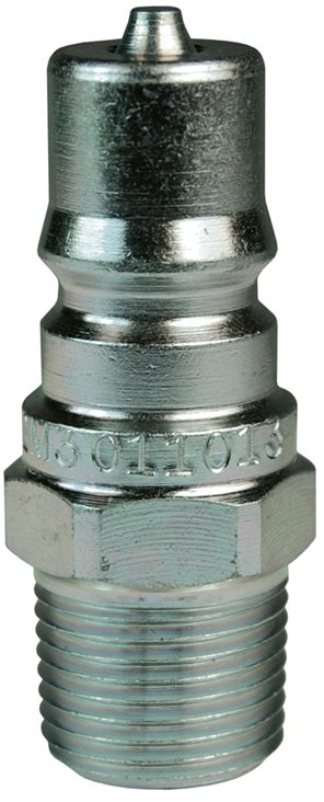 H2M3 by Dixon Valve | Hydraulic Quick Disconnect Coupling | H-Series | 3/8" Male NPTF x 1/4" ISO-B Interchange | Plug | Steel
