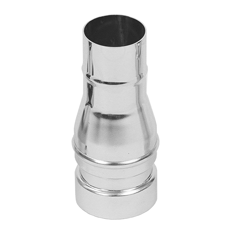 H32T by Flexaust | Vacuum Inlet Adapter | 1-1/2" Hose ID | 4-5/8" Length | Chrome Plated Steel