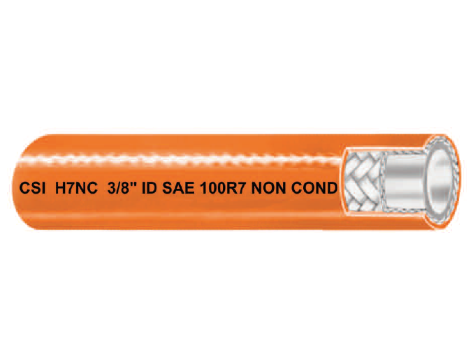 1" H7NC by Couplamatic | Non-Conductive | Thermoplastic Hydraulic Hose | Polyester Braid | SAE 100R7 | 1" ID | 100ft