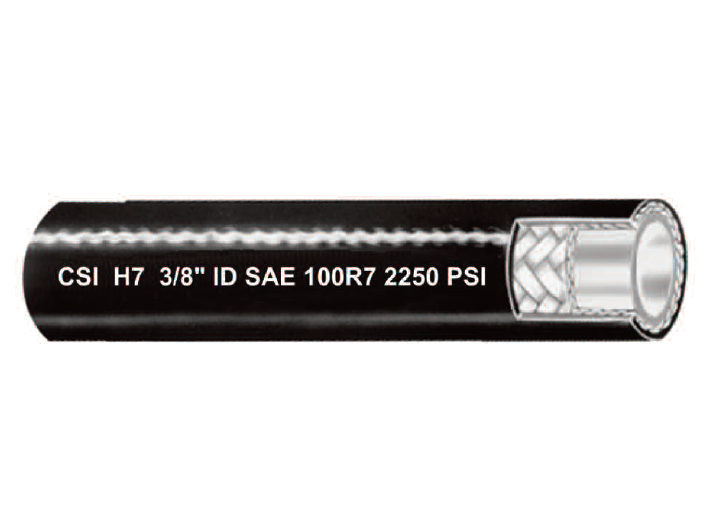 1/4" H7 by Couplamatic | Braid Reinforced Hydraulic Hose | SAE 100R7 | 1/4" ID | Thermoplastic | Polyester | 250ft