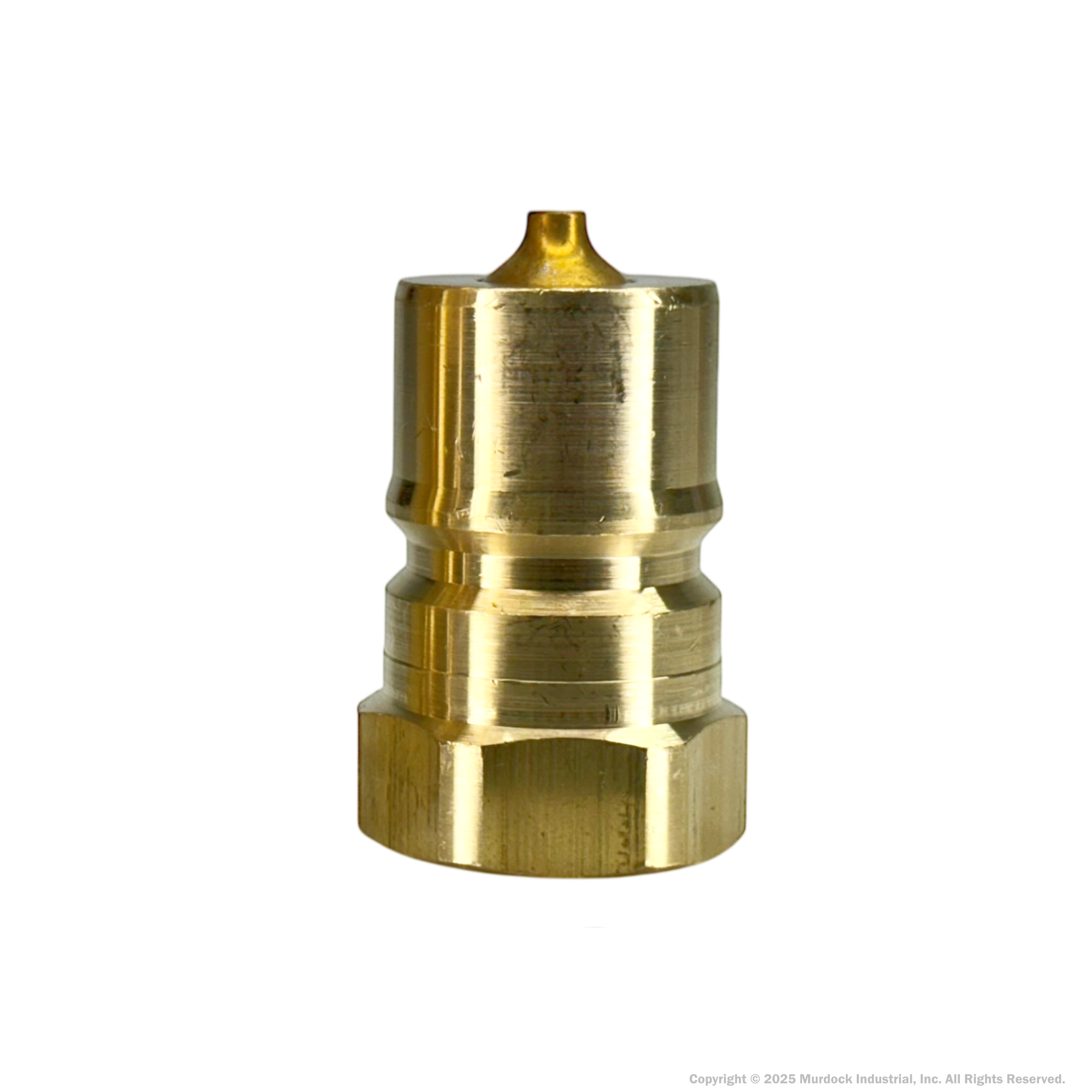 H8F8-B by Dixon Valve | Hydraulic Quick Disconnect Coupling | H-Series | 1" Female NPTF x 1" ISO-B Interchange | Plug | Brass
