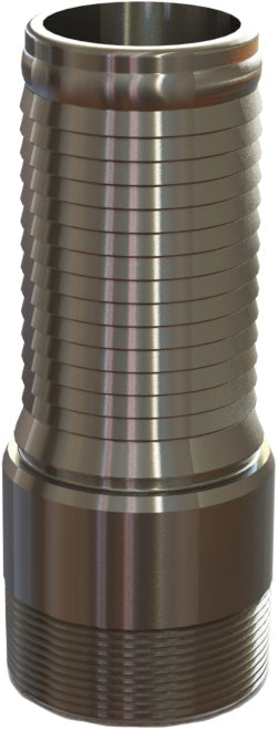 HALPS-16C by Campbell Fittings | SCH. 80 Threaded Shank | 4" Male NPT Thread x 4" Hose Barb | Long | Plated Steel