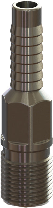 HAA-5 by Campbell Fittings | Threaded Combination Nipple | 1-1/4" Male NPT Thread x 1-1/4" Hose Barb | Aluminum