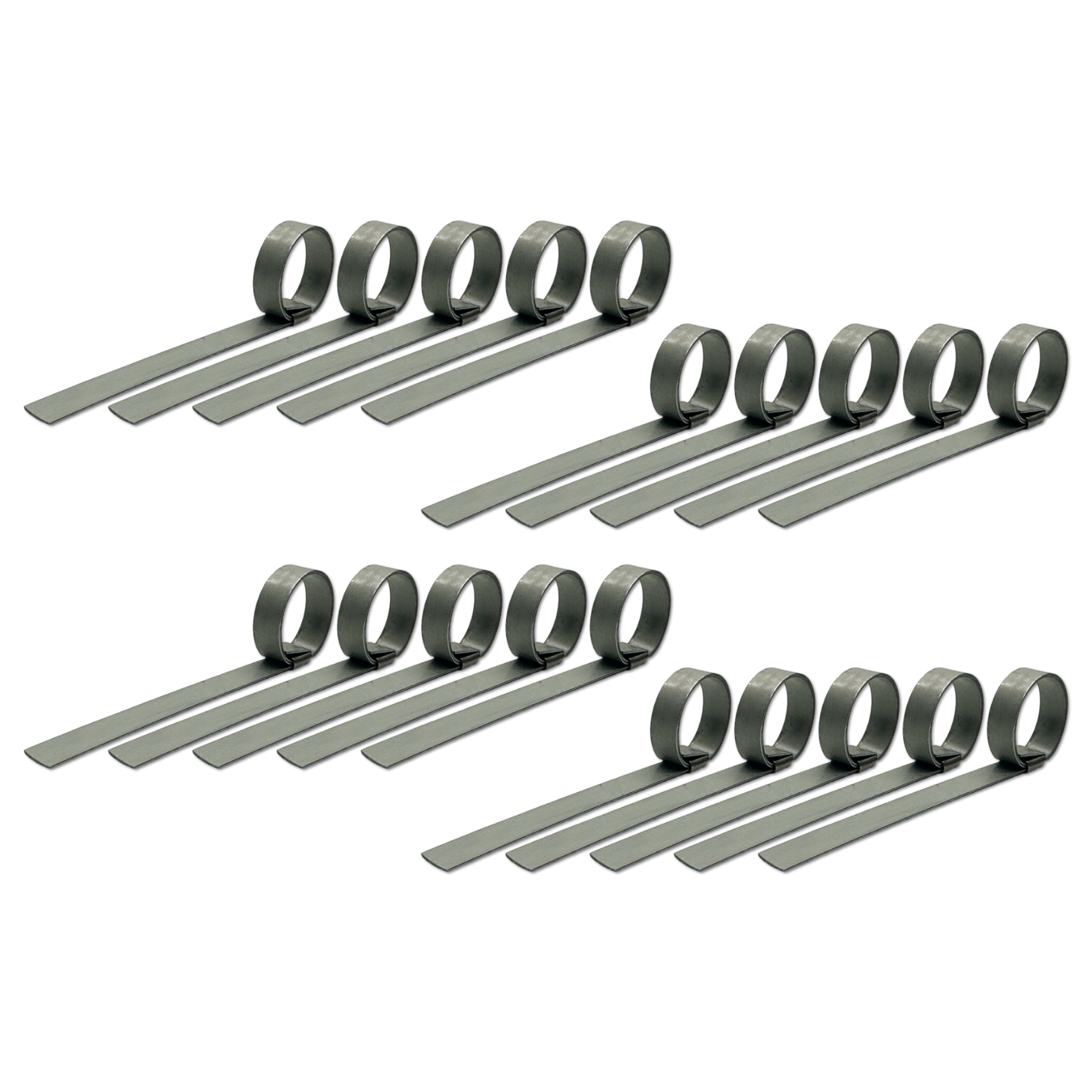 HBCP4 by Strapbinder | Center Punch Clamp | 1" ID | 5/8" Width | .027" Thickness | Galvanized Carbon Steel | Box of 100