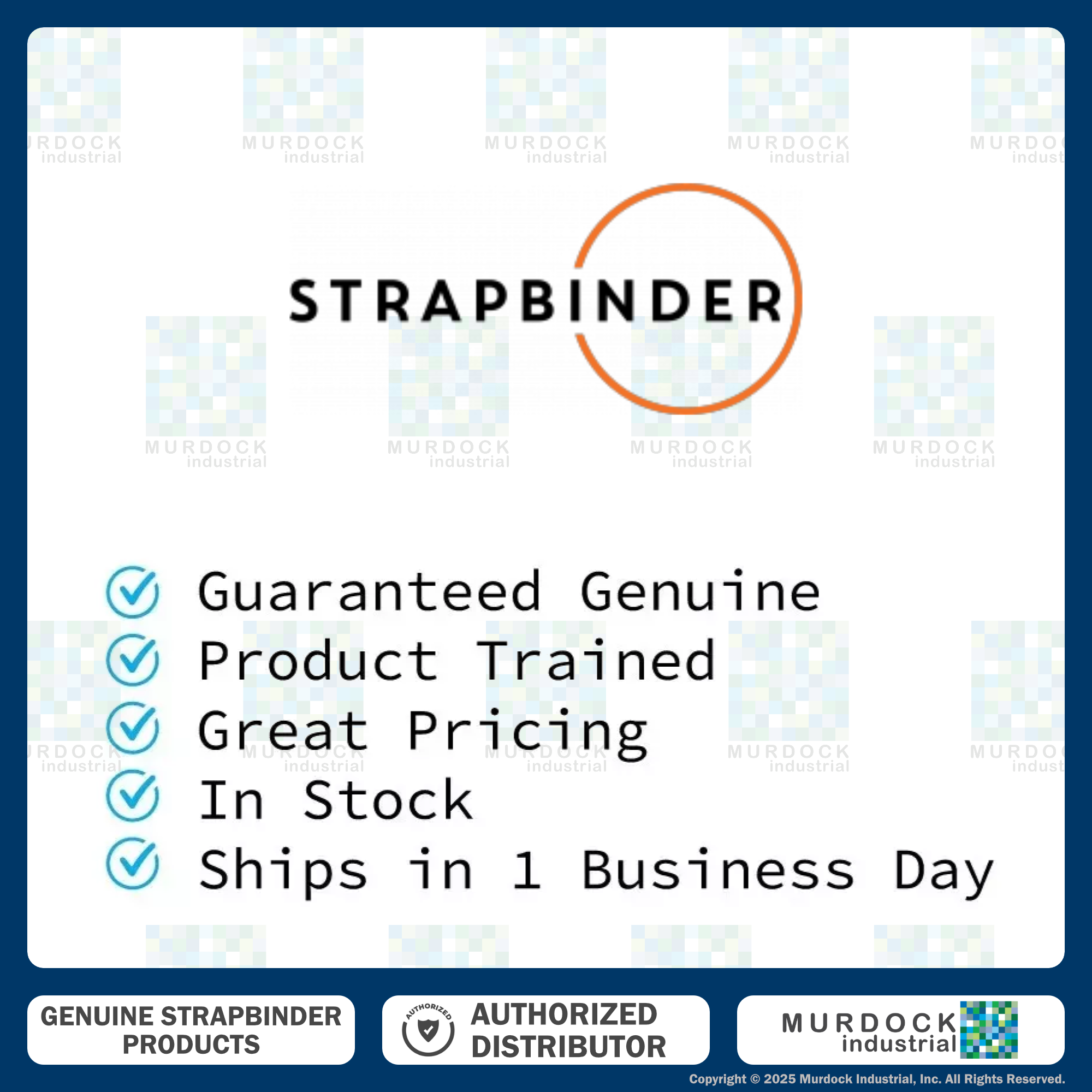 HBCP4 by Strapbinder | Center Punch Clamp | 1" ID | 5/8" Width | .027" Thickness | Galvanized Carbon Steel | Box of 100