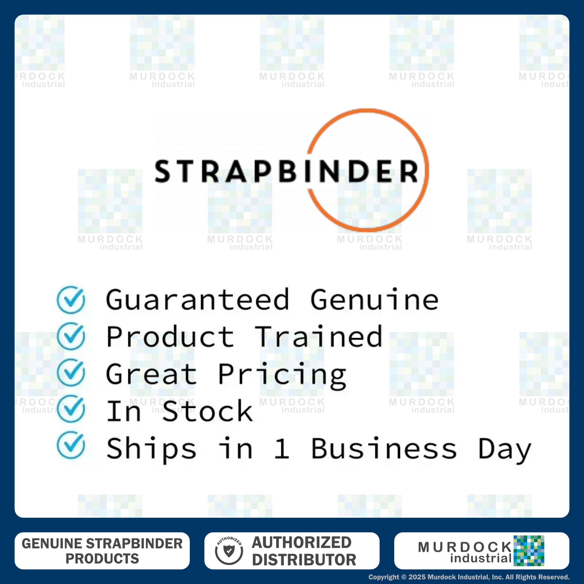 HBCP5 by Strapbinder | Center Punch Clamp | 1-1/4" ID | 5/8" Width | .027" Thickness | Galvanized Carbon Steel | Box of 100