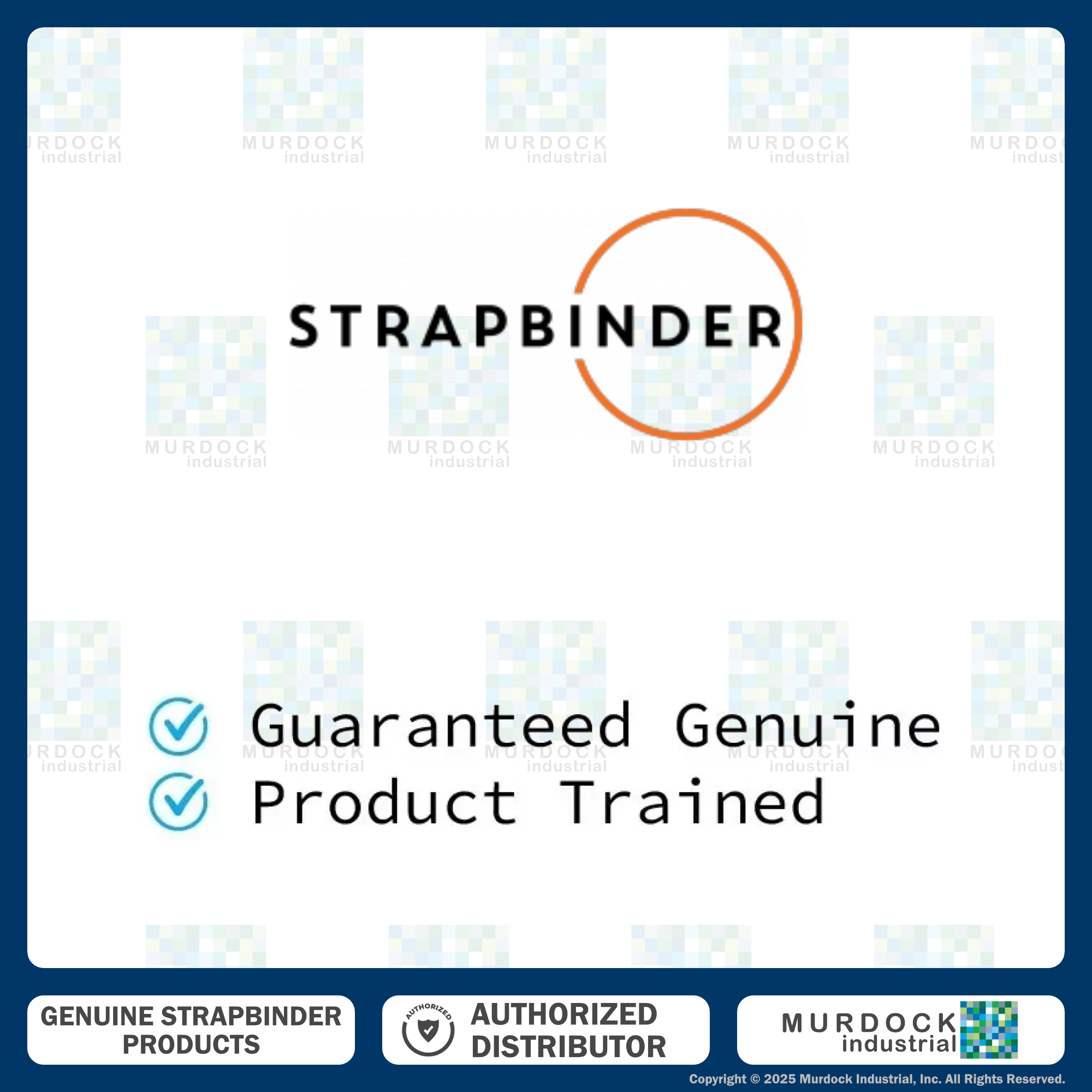 HBCP8 by Strapbinder | Center Punch Clamp | 2" ID | 5/8" Width | .027" Thickness | Galvanized Carbon Steel | Box of 100