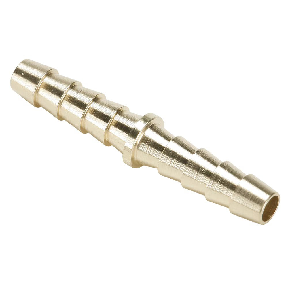 122HBL-4 by Parker | Hose Barb Fittings | 1/4" Hose Mender x 3/8" Diameter | 2.00" Length | Straight | Brass | Pack of 25
