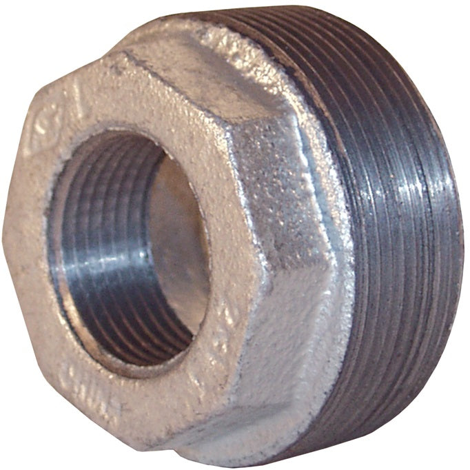HB1038G by Dixon Valve | Reducer Hex Bushing | 1" Male NPT x 3/8" Female NPT | 150# Galvanized Iron