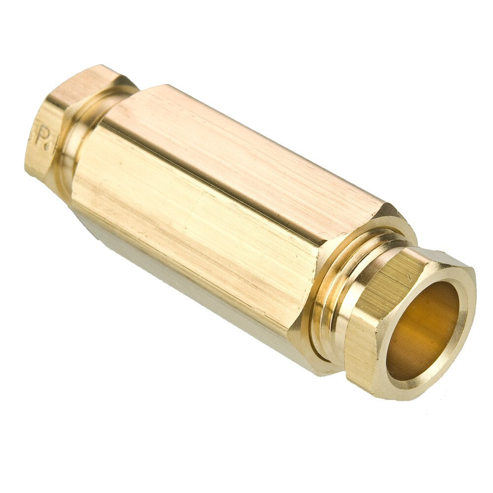 62HD-6 by Parker | Hi-Duty Fittings | Union | 3/8" Tube Size | Min. Orifice Size: .312" | .625" Hex | Straight | Brass | Pack of 10
